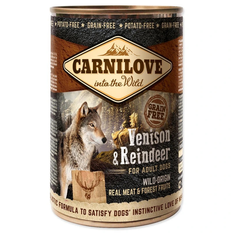 Carnilove Grain-Free Venison & Reindeer for Adult Dogs 400g