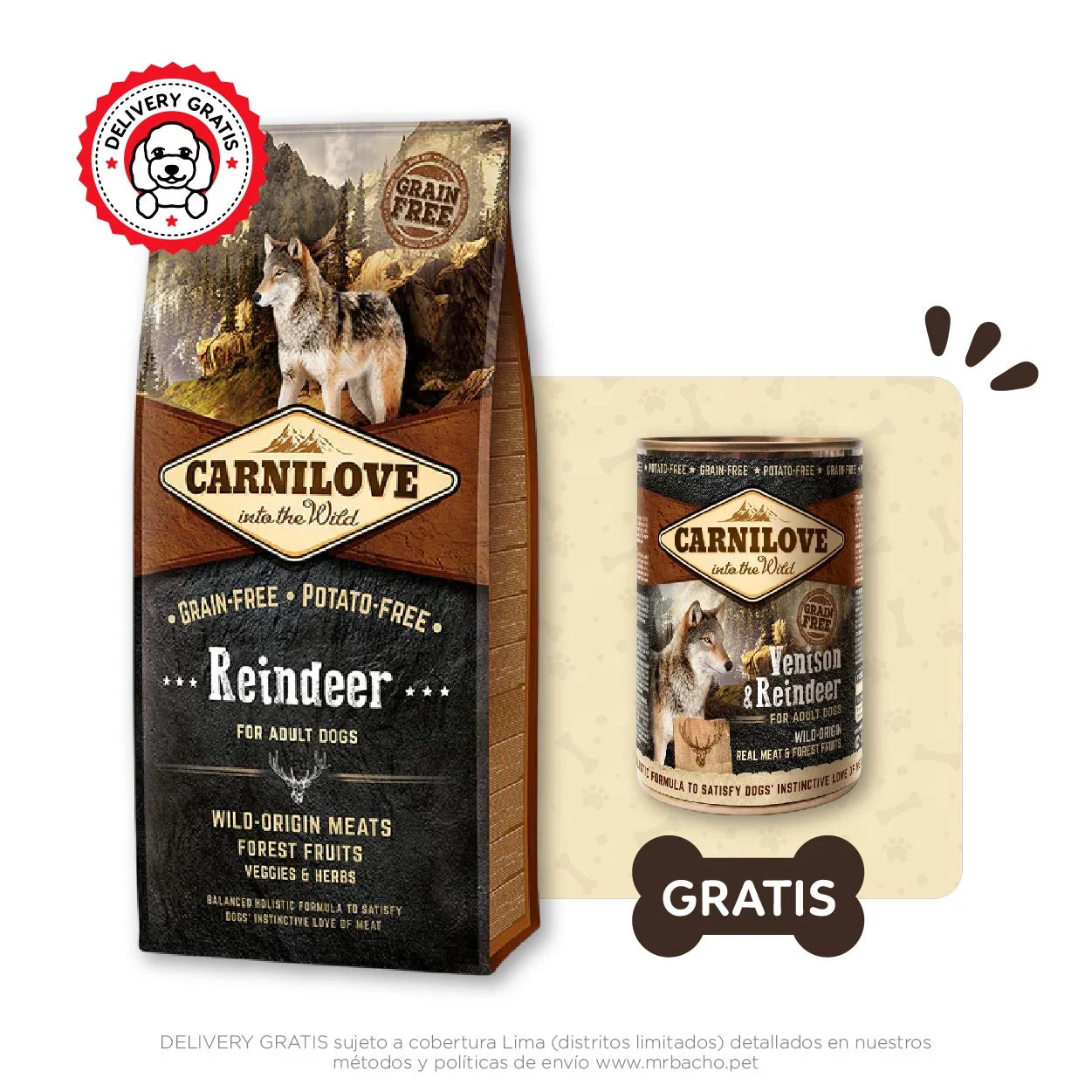 Carnilove Grain-Free Reindeer for Adult Dogs
