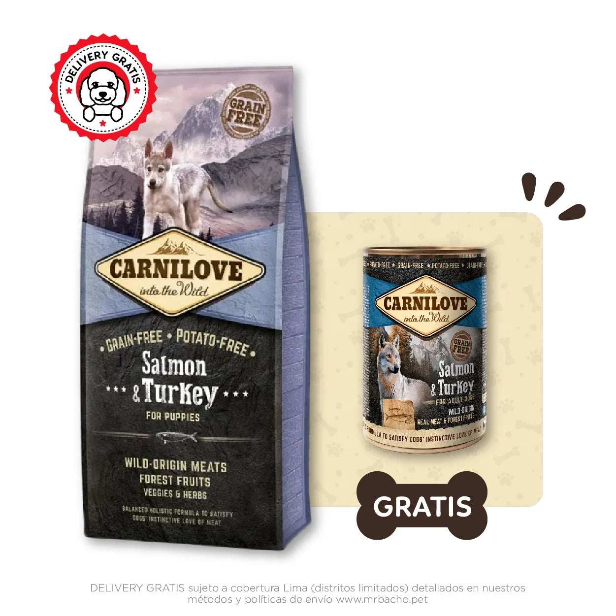 Carnilove Grain-Free Salmon & Turkey For Puppies
