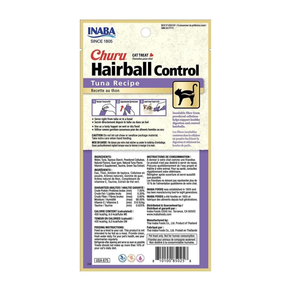 Churu Hairball Control Tuna Recipe