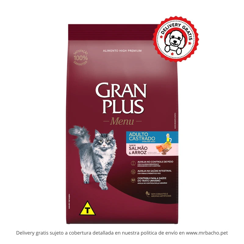 Gran Plus Gato Castrado Salmón y Arroz