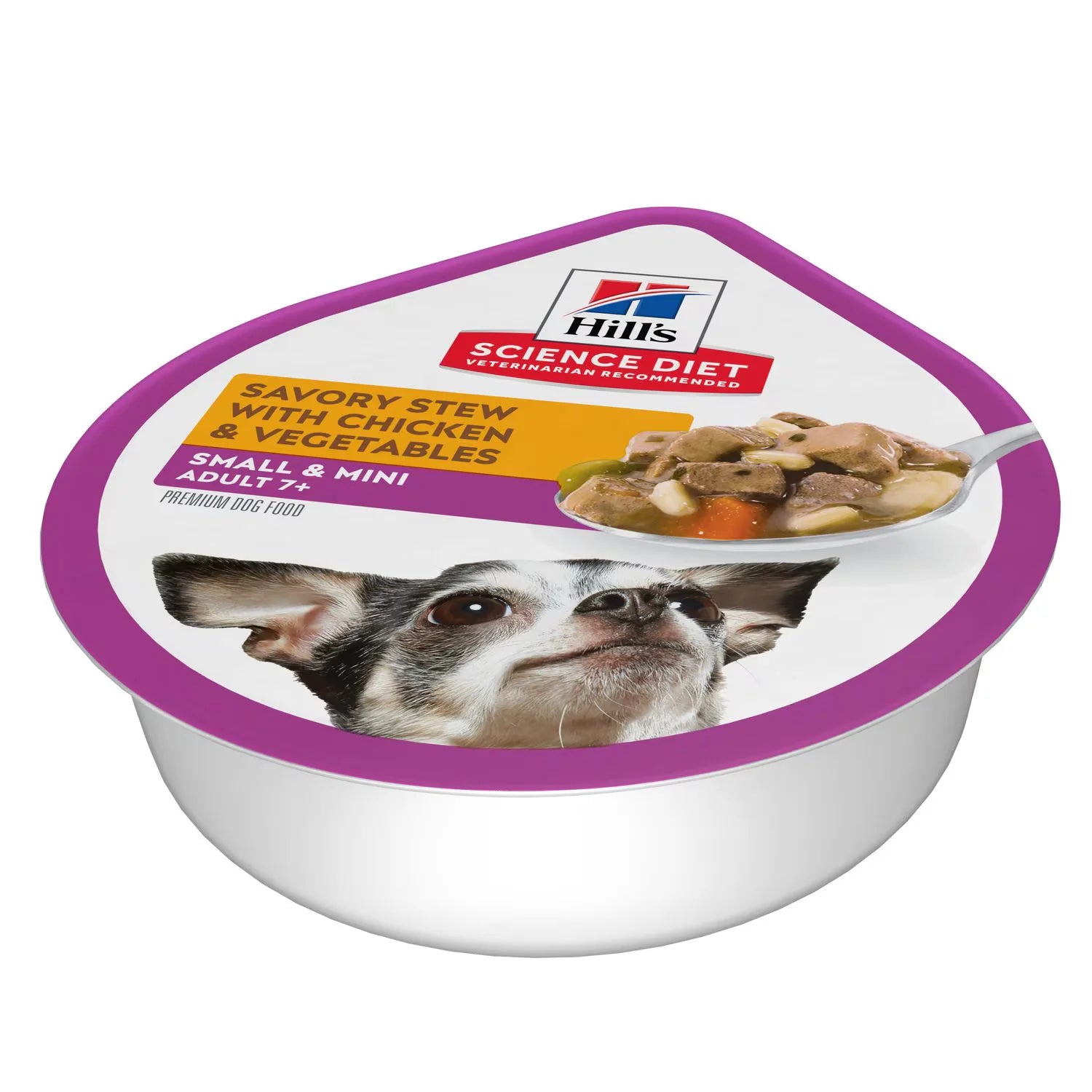 Hills SD Small Paws Adult 7+ Savory Stew with Chicken & Vegetables
