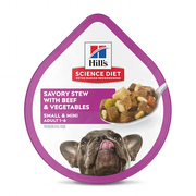 Hills SD Adult Small Paws Savory Stew with Beef & Vegetables