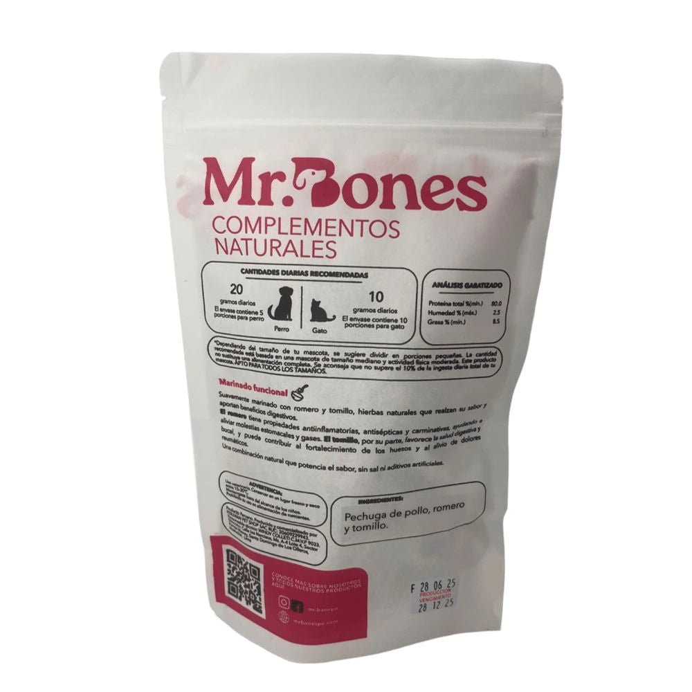 Mr. Bones Tiras de Pechuga de Pollo 100Gr.