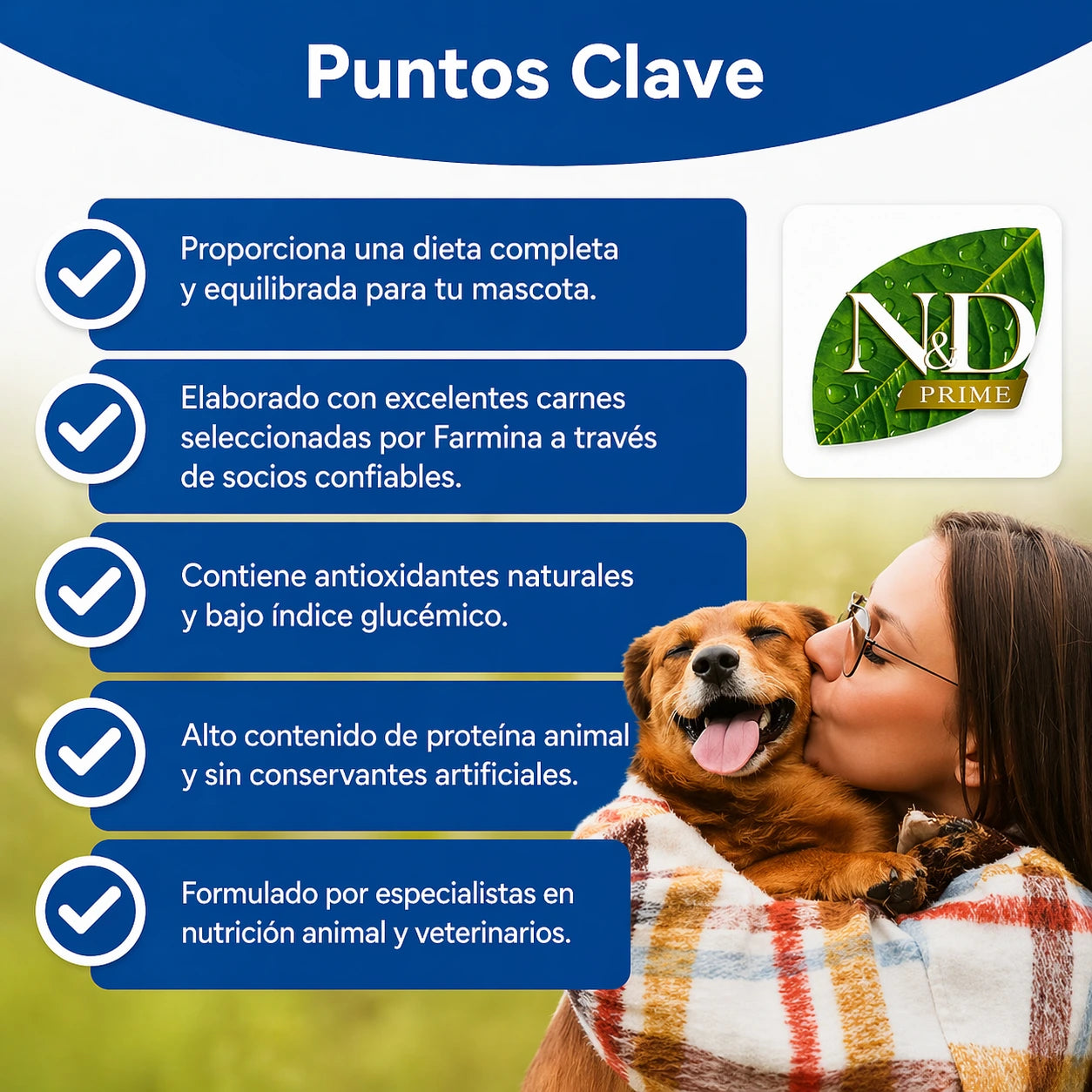 N&D Prime Feline Pollo y Granada - Gatos Adultos Castrados