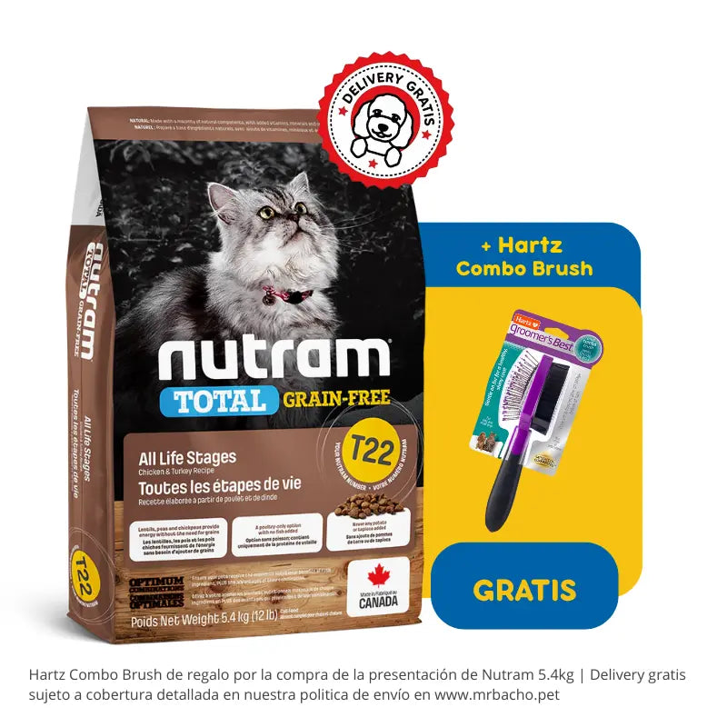 Nutram T22 All Life Stages Cat Total Grain-Free Chicken & Turkey Recipe