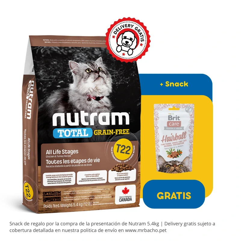 Nutram T22 All Life Stages Cat Total Grain-Free Chicken & Turkey Recipe
