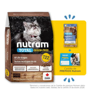 Nutram T22 All Life Stages Cat Total Grain-Free Chicken & Turkey Recipe