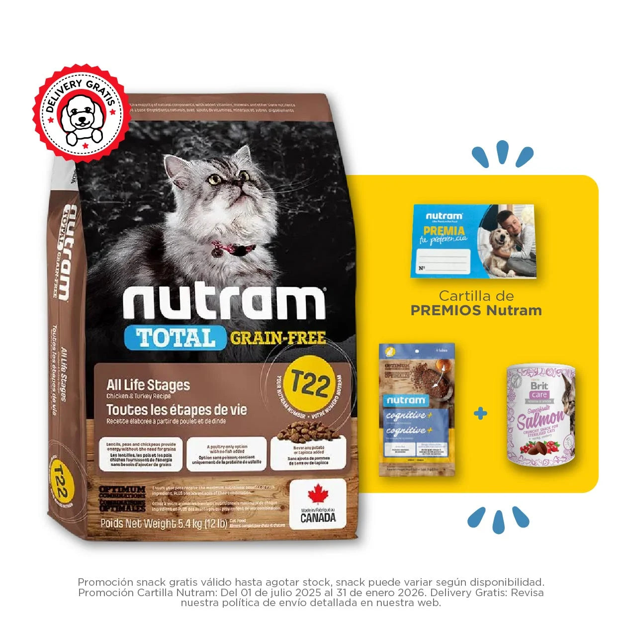 Nutram T22 All Life Stages Cat Total Grain-Free Chicken & Turkey Recipe