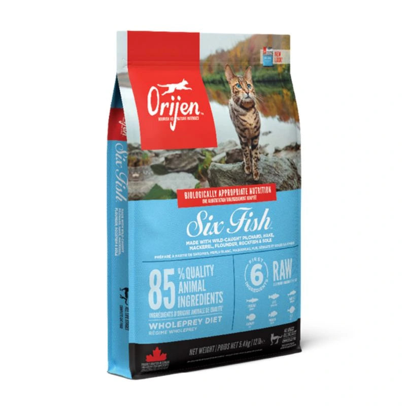 Orijen Grain-Free Six Fish Gatos Adultos y Gatitos