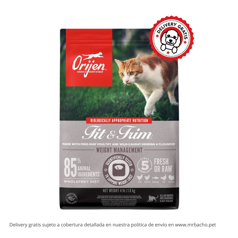 Orijen Grain-Free Fit & Trim - Gatos Esterilizados