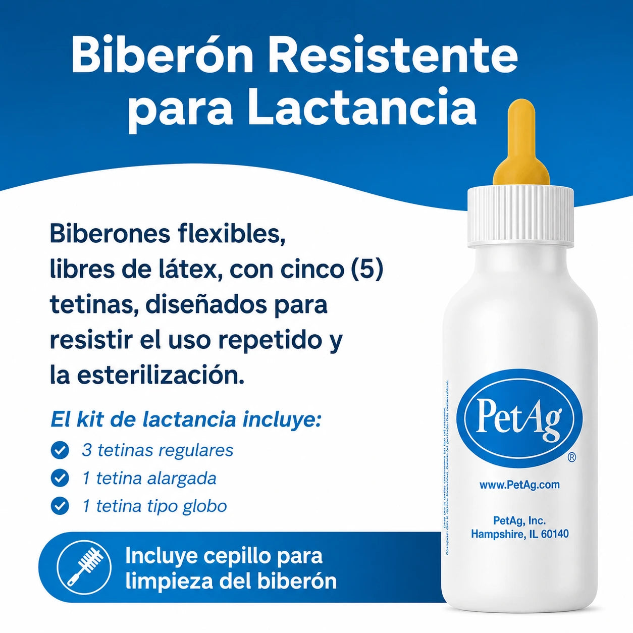 Pet Ag Nursing Kit - Kit de biberón