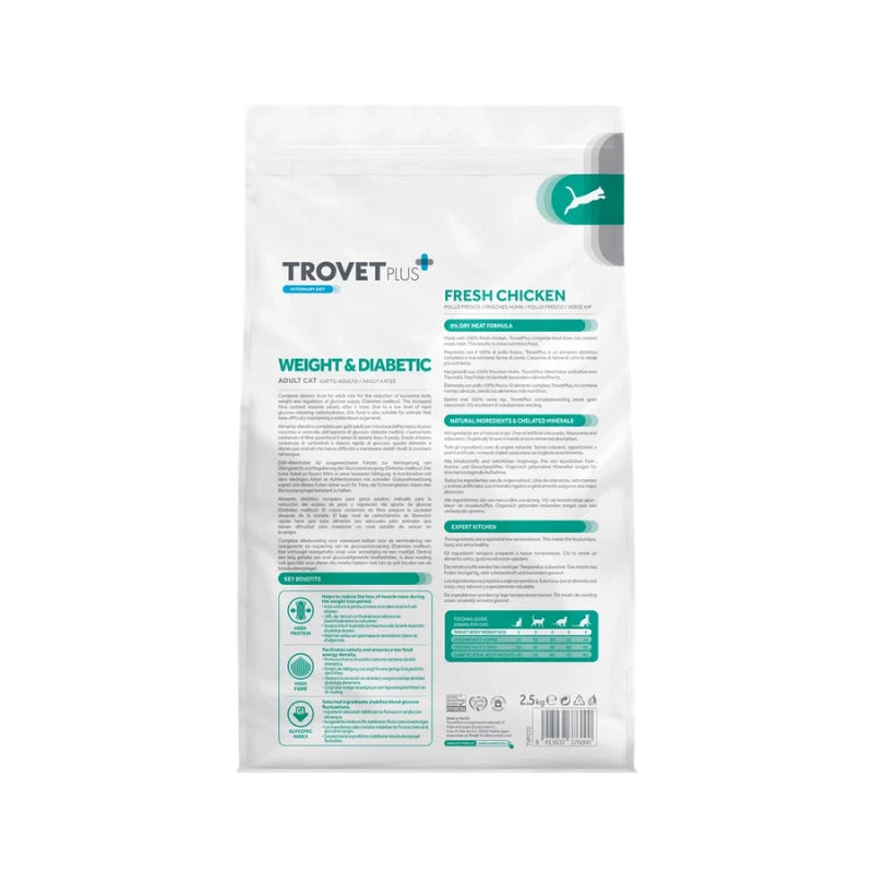 Trovet Plus Cat Weight & Diabetic Fresh Chicken