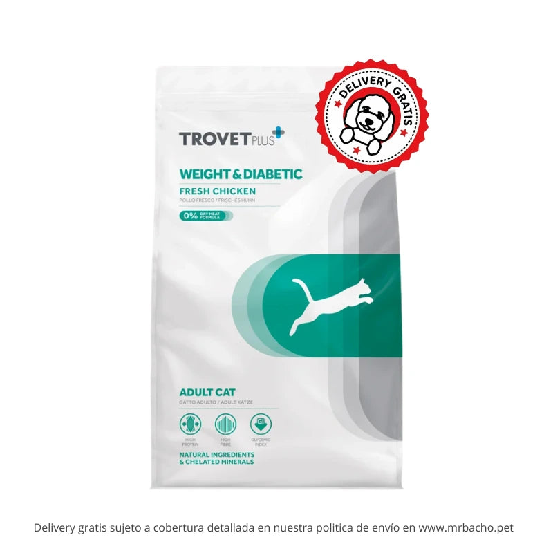 Trovet Plus Cat Weight & Diabetic Fresh Chicken