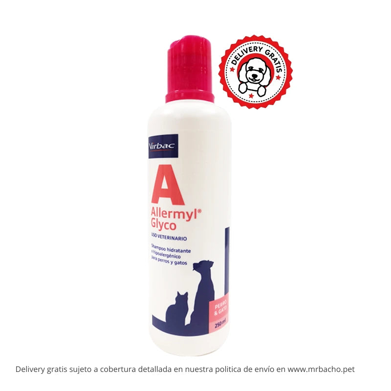 Virbac Allermyl Glyco - Shampoo para la higiene regular de perros y gatos