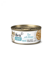 Brit Care Cat Sterilized Lata Tuna with Shrimp 70gr