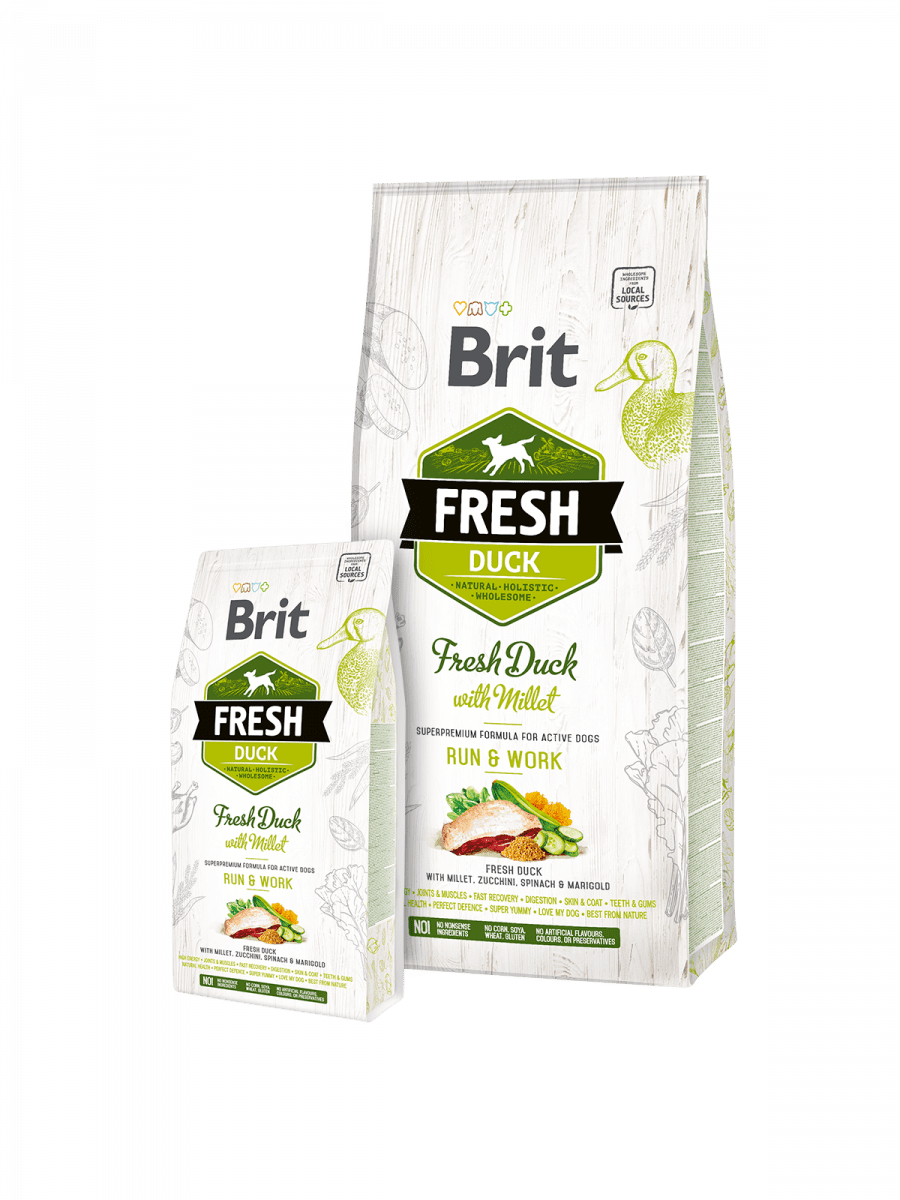 Brit Fresh Duck with Millet Adult Run & Work