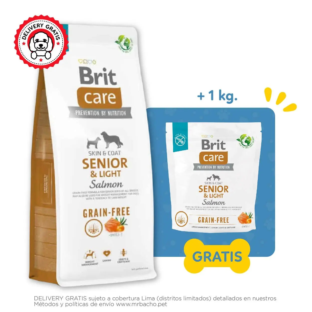 Brit Care Dog Grain-Free Senior & Light Salmon