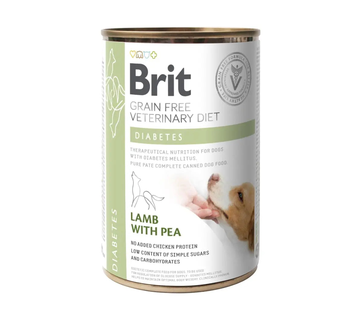 Brit Veterinary Diet Dog Grain-Free Diabetes Lata 400gr