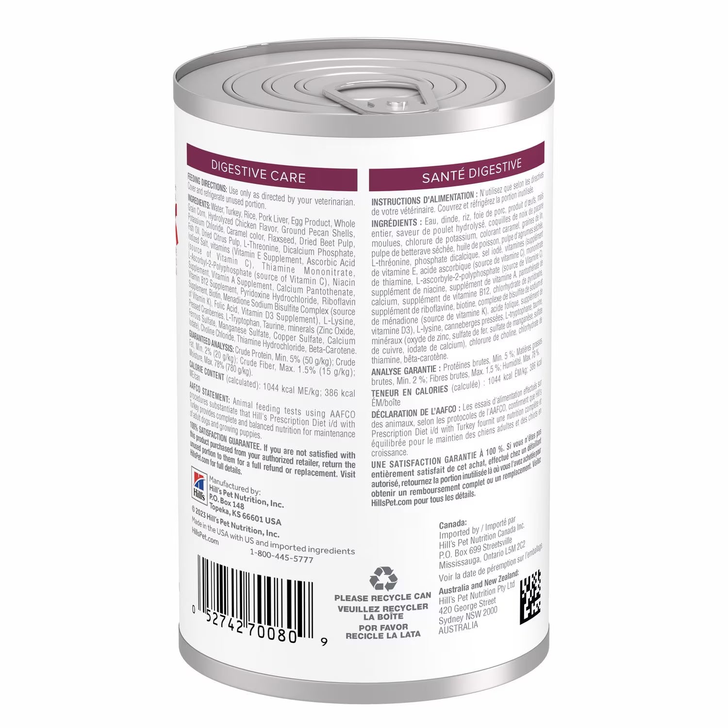 Hills PD Canine I/D Digestive Care Pavo Lata