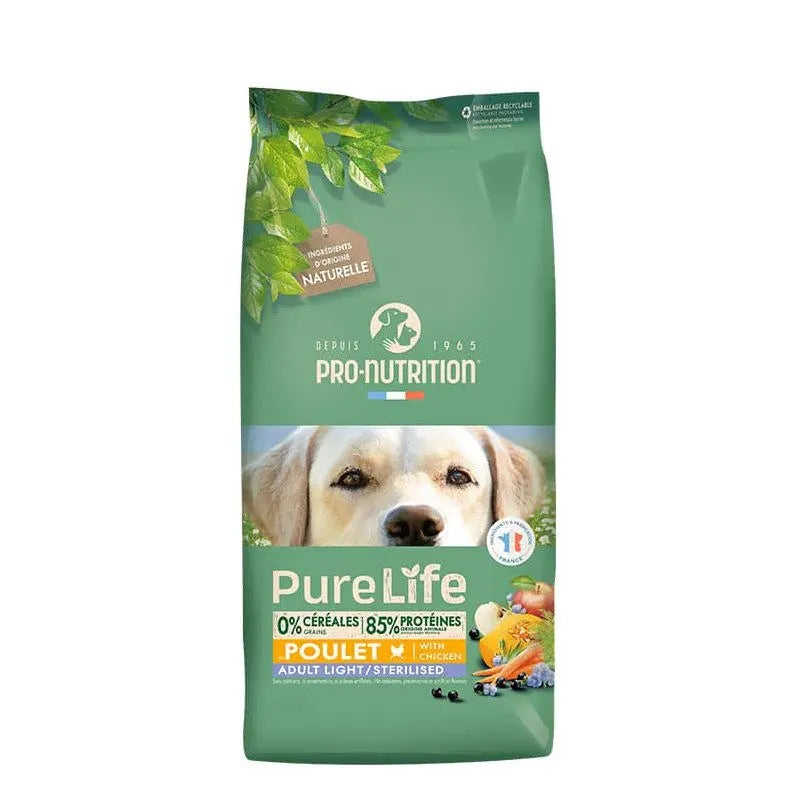 Pure Life Grain-Free Dog Adult Light Sterilised Chicken