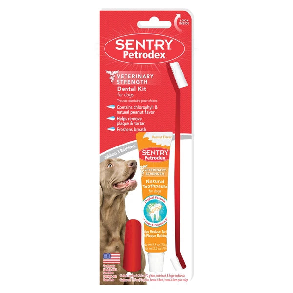 Sentry Petrodex Dental Kit para Perros  - Sabor Maní