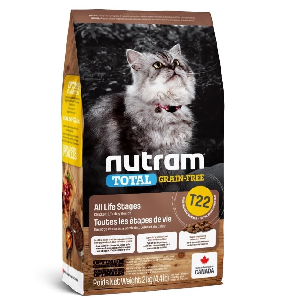 Nutram T22 All Life Stages Cat Total Grain-Free Chicken & Turkey Recipe